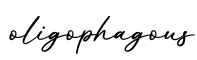单词oligophagous书写