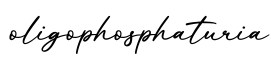 单词oligophosphaturia书写