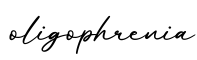 单词oligophrenia书写