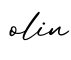 单词olin书写