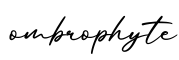 单词ombrophyte书写
