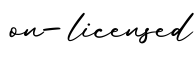 单词on-licensed书写