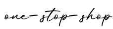 单词one-stop-shop书写