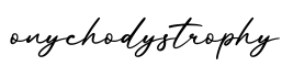 单词onychodystrophy书写