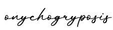 单词onychogryposis书写