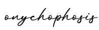单词onychophosis书写