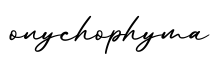 单词onychophyma书写