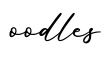 单词oodles书写