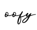 单词oofy书写