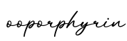 单词ooporphyrin书写