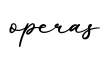 单词operas书写