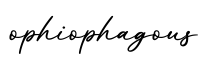 单词ophiophagous书写