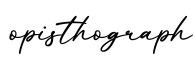 单词opisthograph书写