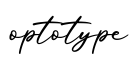 单词optotype书写