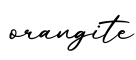 单词orangite书写