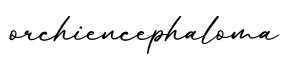 单词orchiencephaloma书写