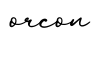 单词orcon书写