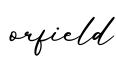 单词orfield书写