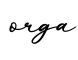 单词orga书写