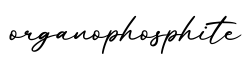 单词organophosphite书写