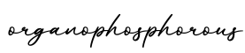 单词organophosphorous书写