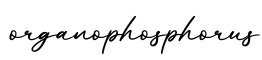 单词organophosphorus书写