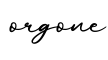 单词orgone书写