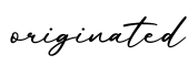 单词originated书写