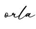 单词orla书写