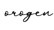 单词orogen书写