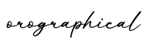 单词orographical书写