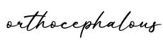 单词orthocephalous书写