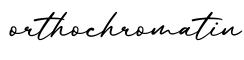 单词orthochromatin书写