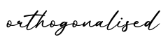 单词orthogonalised书写