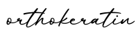 单词orthokeratin书写