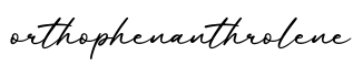 单词orthophenanthrolene书写