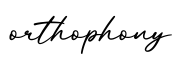 单词orthophony书写