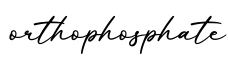 单词orthophosphate书写