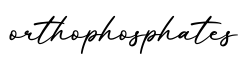 单词orthophosphates书写