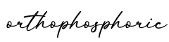 单词orthophosphoric书写