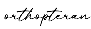 单词orthopteran书写