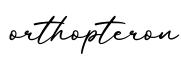 单词orthopteron书写