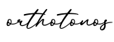 单词orthotonos书写