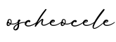 单词oscheocele书写