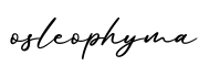 单词osleophyma书写