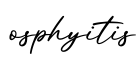 单词osphyitis书写