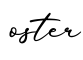 单词oster书写