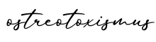 单词ostreotoxismus书写