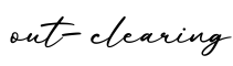 单词out-clearing书写