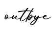 单词outbye书写